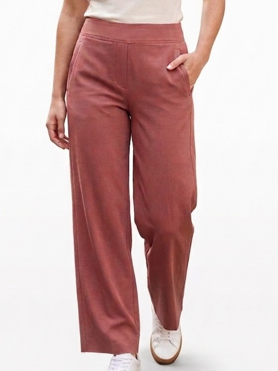 Athleta Pants - ATHLETA New Brooklyn Heights Wide Leg Trouser Pants Rose Pink Size 8